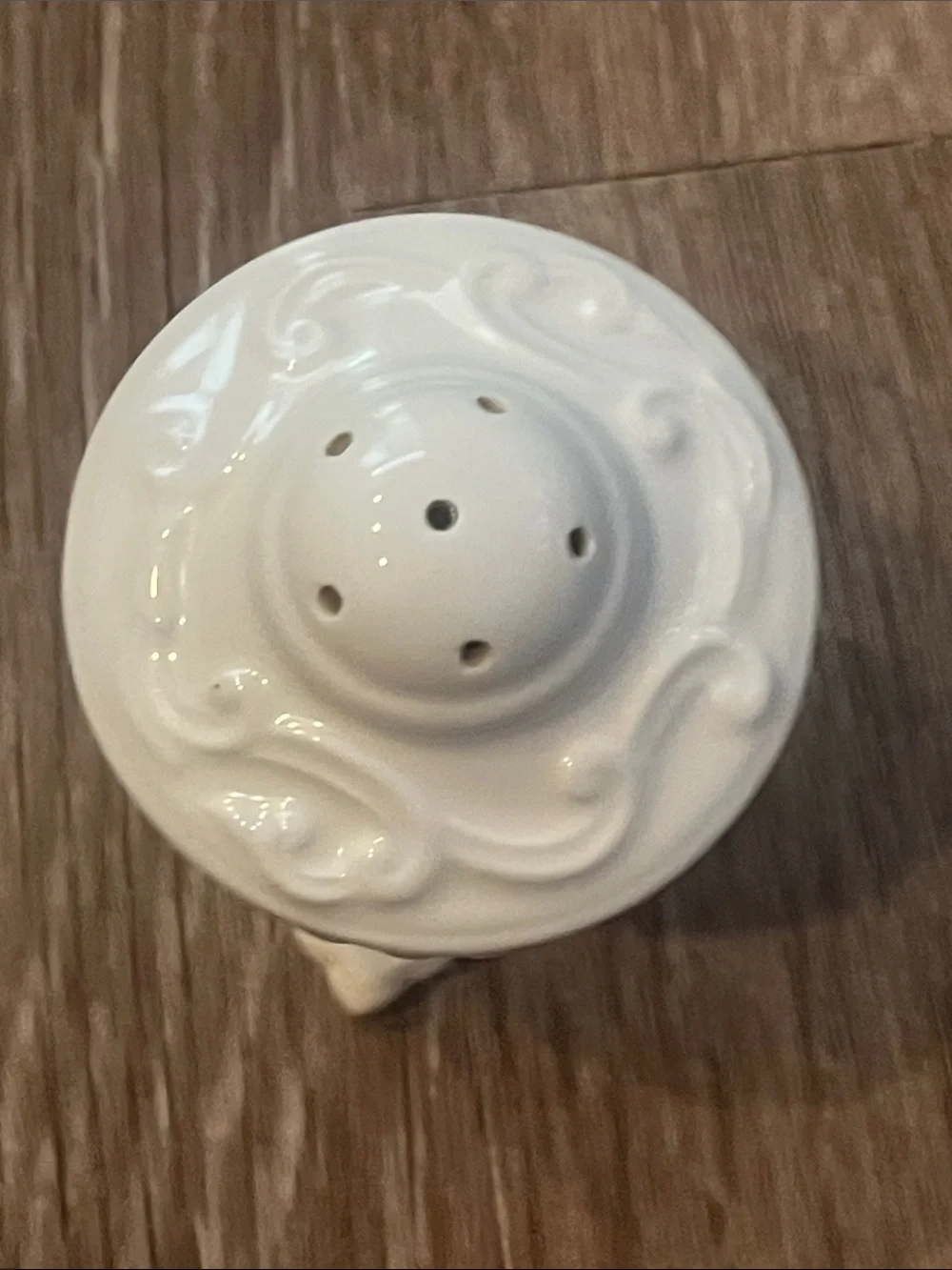 Lenox Butlers Pantry White  Ceramic Salt Shaker